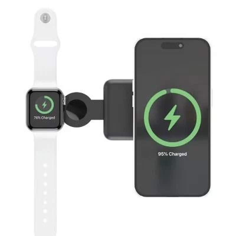 Portable Wireless Charger By Just Wireless Black Charges IPhone Apple Watch AirPods Travel Ready Fo 1