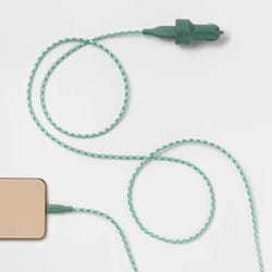 dual-port car charger,usb-a cable, fast charging, usb-c compatible, on-the-go power