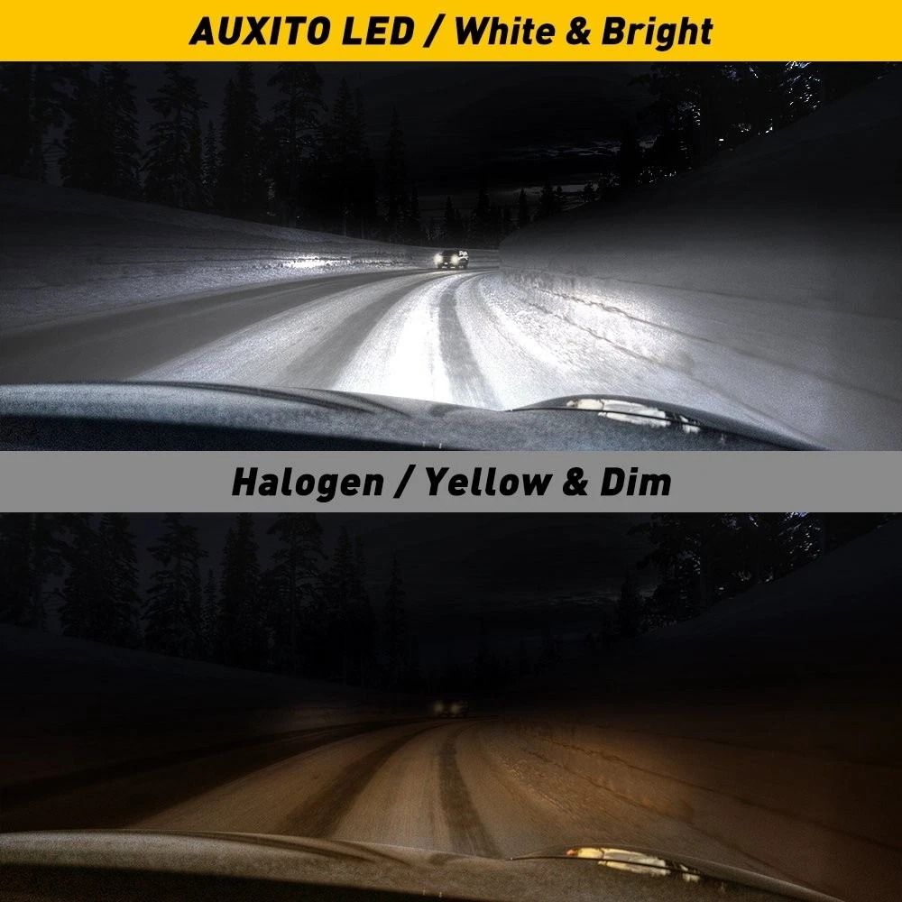 Super Bright LED Headlight Kit Low Beam Bulb White Waterproof Weatherproof For Harsh Conditions 5