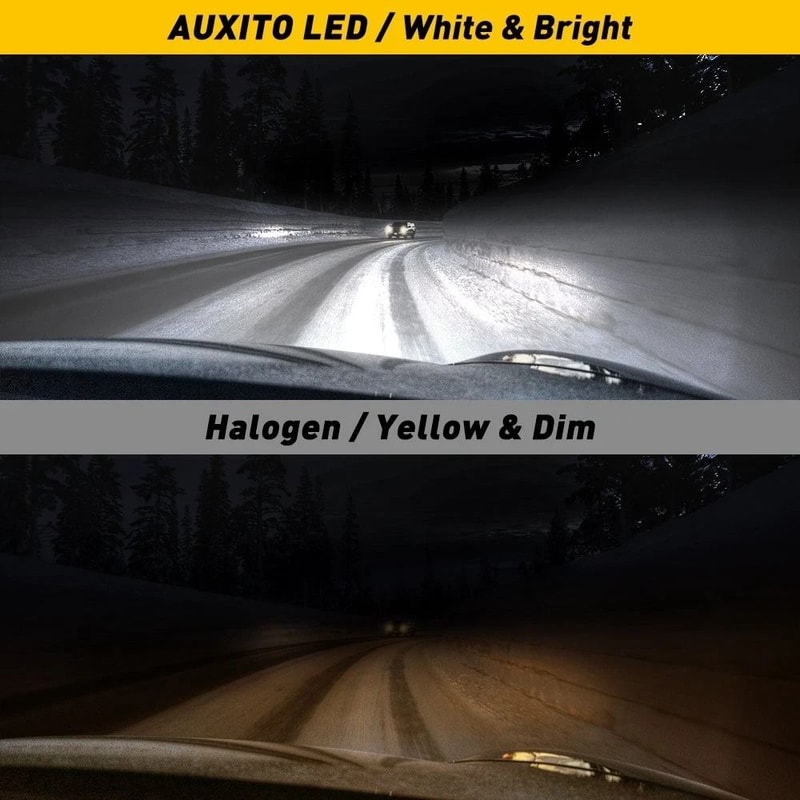 Super Bright LED Headlight Kit Low Beam Bulb White Waterproof Weatherproof For Harsh Conditions 5