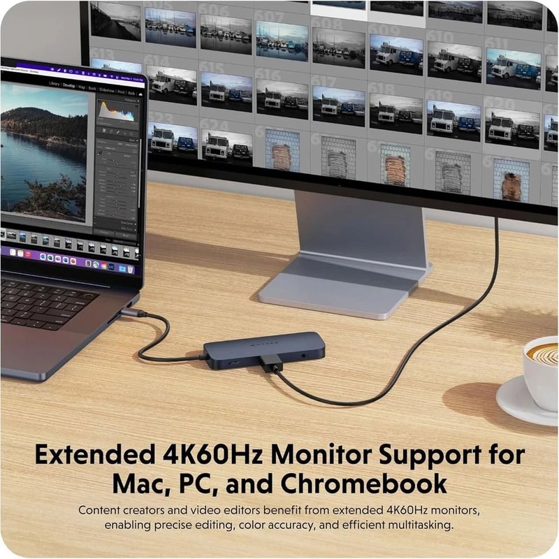 HyperDrive Next USB C Hub PD Charging UltraFast Data Transfer Monitor Support 5