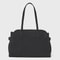 A New Day Solid Soft Satchel Handbag Black Large Magnetic Closure Tote Double Shoulder Handles 0