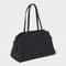 A New Day Solid Soft Satchel Handbag Black Large Magnetic Closure Tote Double Shoulder Handles 3
