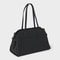 A New Day Solid Soft Satchel Handbag Black Large Magnetic Closure Tote Double Shoulder Handles 3