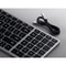 Slim Bluetooth Keyboard Backlit Space Gray Design MultiDevice Connectivity MacOS Optimized USBC Cha