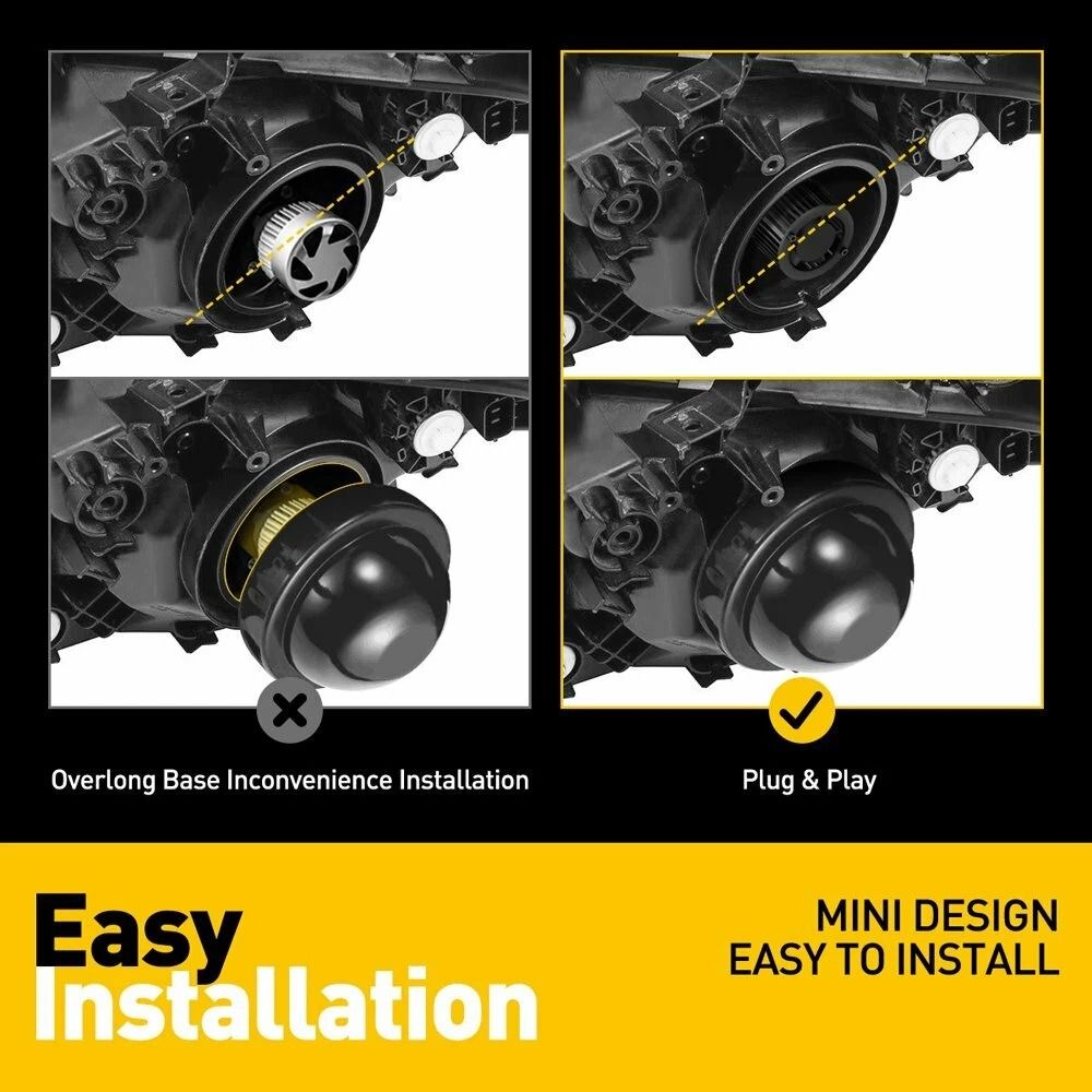 Super White LED Headlight Bulb Conversion Kit High Low Beam LED Xenon White For Car Truck 7