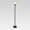 Stylish Torch Floor Lamp Slate Black Metal Design Dimmable Glass Cone Shade Rotary Switch For Bedro 0