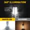 Super Bright LED Motorcycle Headlight Bulbs Kit High Low Beam White Waterproof Easy Install 3