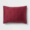 Wine Red FullQueen Comforter And Sham Set Satin Lyocell Soft Polyester Fiber Fill 2