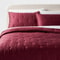 Wine Red FullQueen Comforter And Sham Set Satin Lyocell Soft Polyester Fiber Fill 4