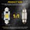 White LED License Plate Tag Lights LED Bulbs Interior DomeMapTrunk Lights Canbus Error Free Long Li 1