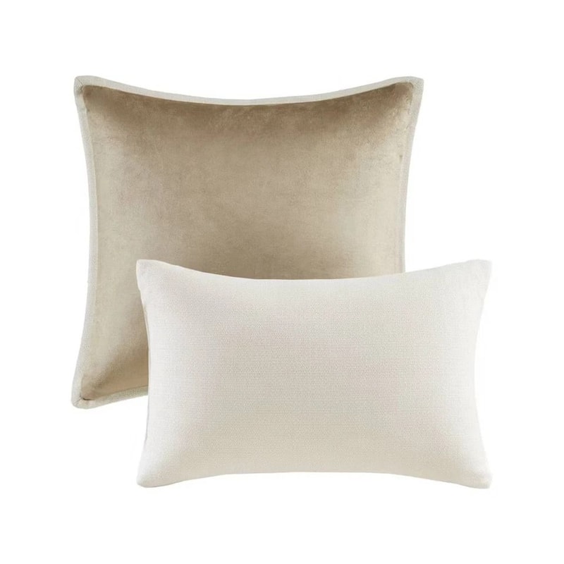 Blue Queen Watercolor Striped Bedding Set Comforter Shams And Decorative Pillows For Stylish Bedroo 5