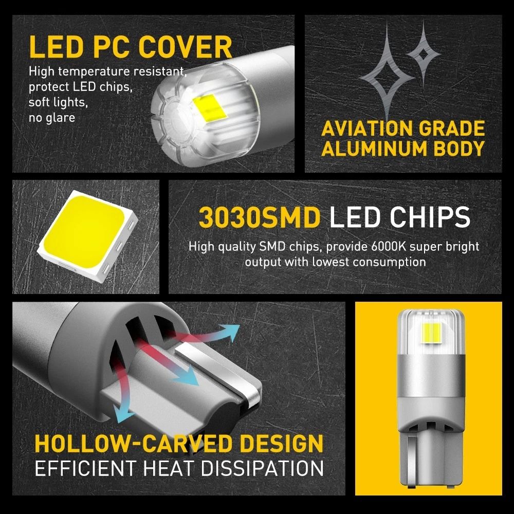 White E Super Bright LED Parking Light Bulb Energy Saving Long Lifespan Low Power Upgrade Your Halo 2