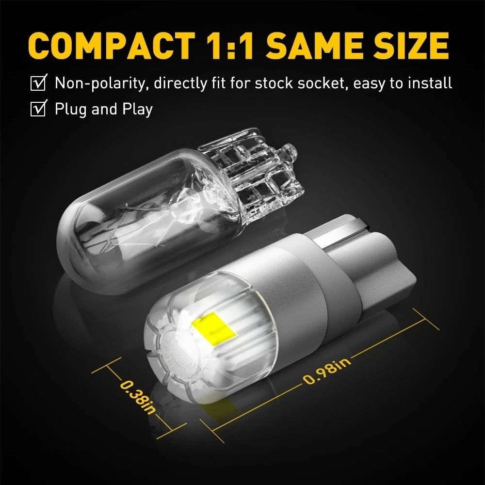 White E Super Bright LED Parking Light Bulb Energy Saving Long Lifespan Low Power Upgrade Your Halo 4