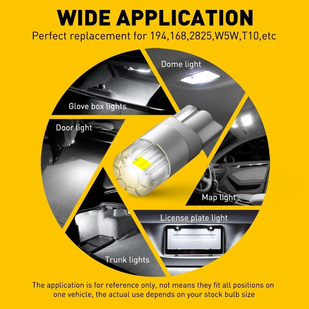 White E Super Bright LED Parking Light Bulb Energy Saving Long Lifespan Low Power Upgrade Your Halo 5