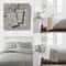 Light Gray King Cotton Blend Sateen Duvet Cover And Sham Set White Dot Design Cozy EasyCare Bedding 3