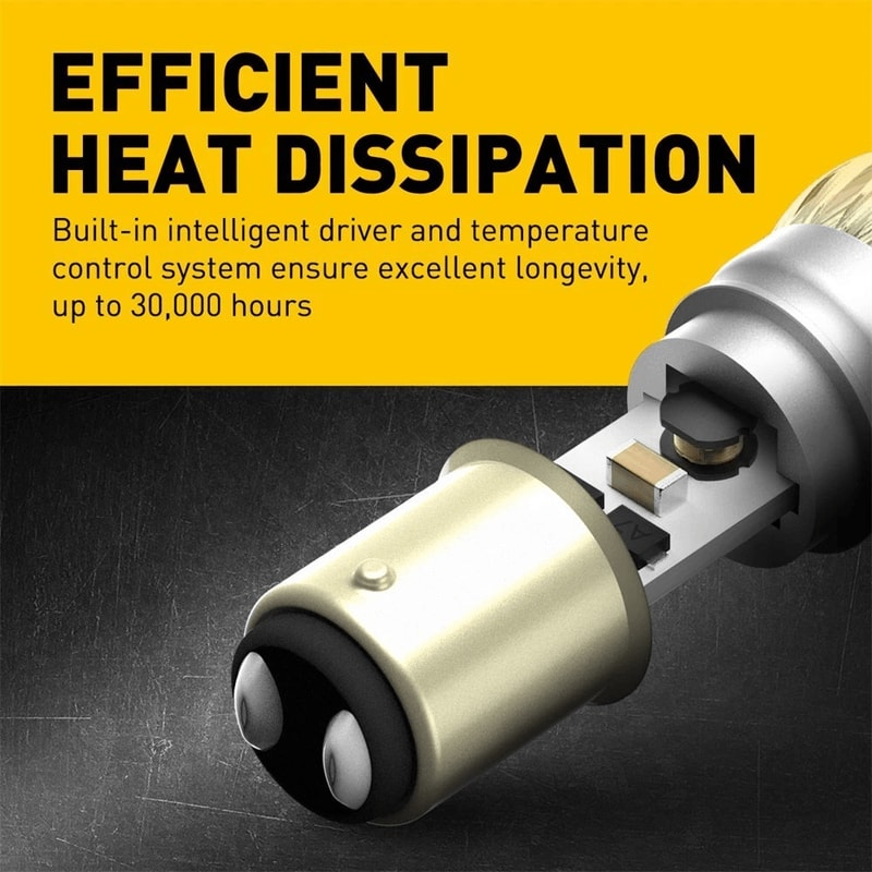 Red LED Bulbs For Turn Signal Light Tail Stop Brake LED Bulbs With SMD LEDs ERROR FREE Plug And Pla 3