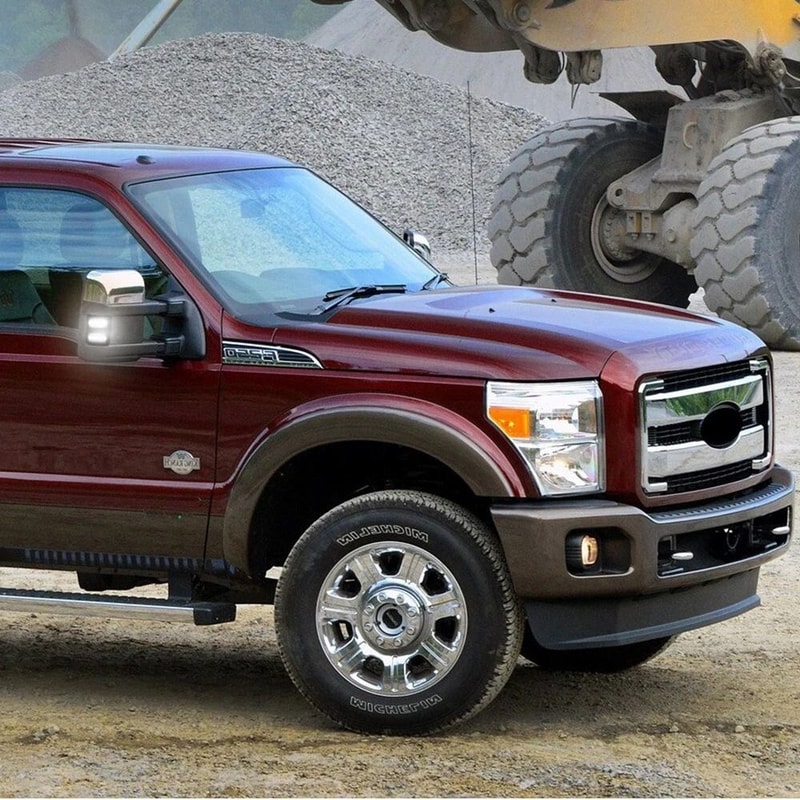 LED Turn Signal Light For Clear Side Mirror White High Brightness Durable Simple Installation 2