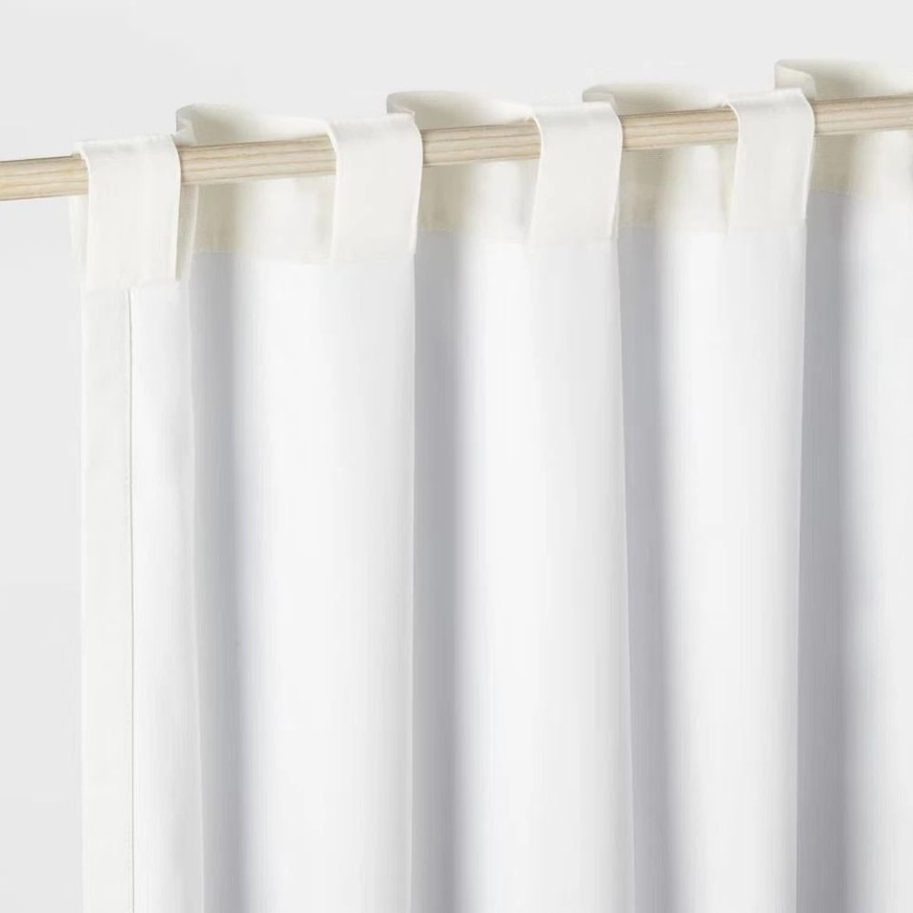 Blackout Chambray Cotton Curtain Panel Noise UV Protection For Kids Soft Chambray Weave Pillowfor 1