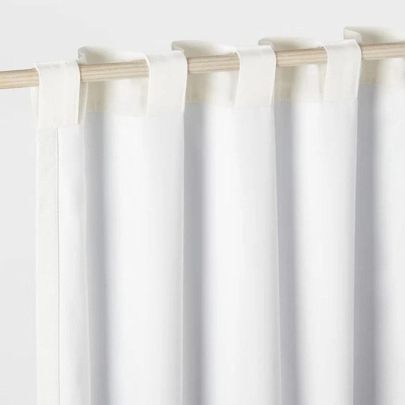 Blackout Chambray Cotton Curtain Panel Noise UV Protection For Kids Soft Chambray Weave Pillowfor 1