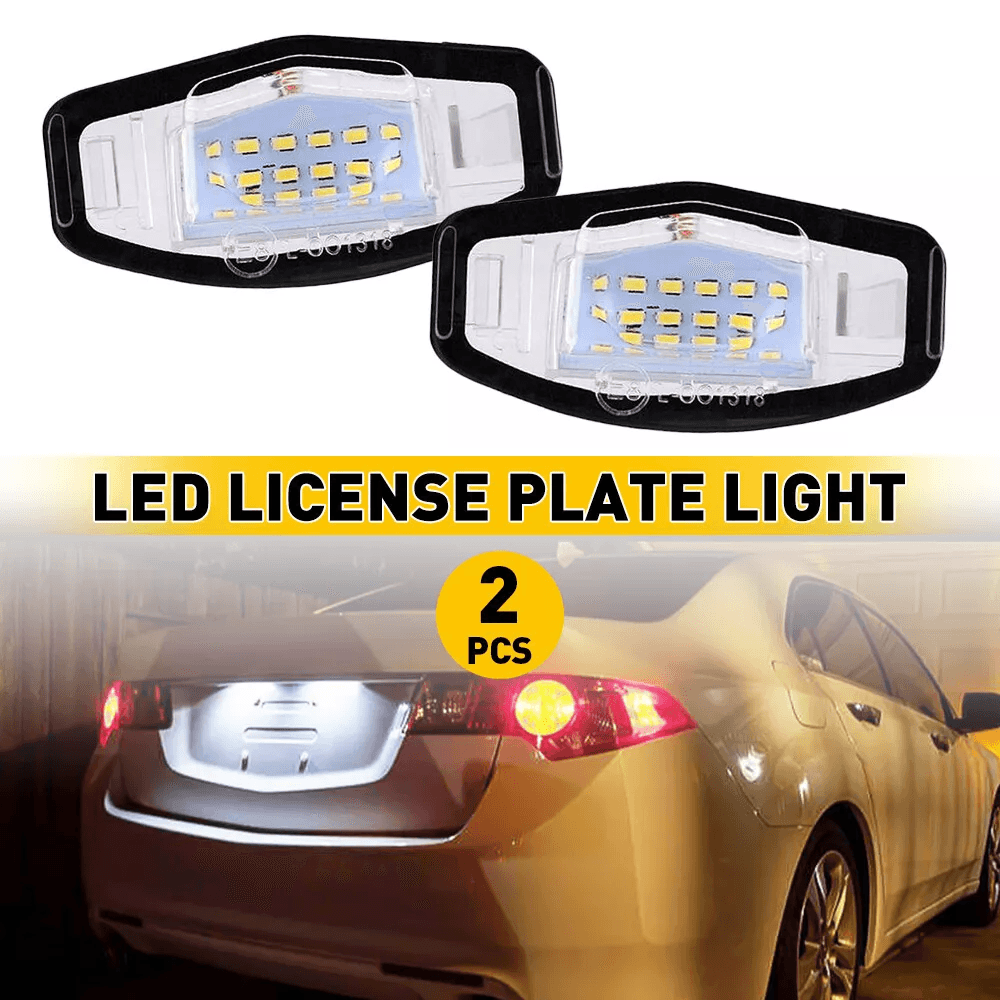 LED White License Plate Light Chips Waterproof ErrorFree White Plug Play Replacement 1