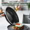 Open Frypan Black DiamondInfused Nonstick HeavyGauge Aluminum Oven Safe Dishwasher Friendly 3