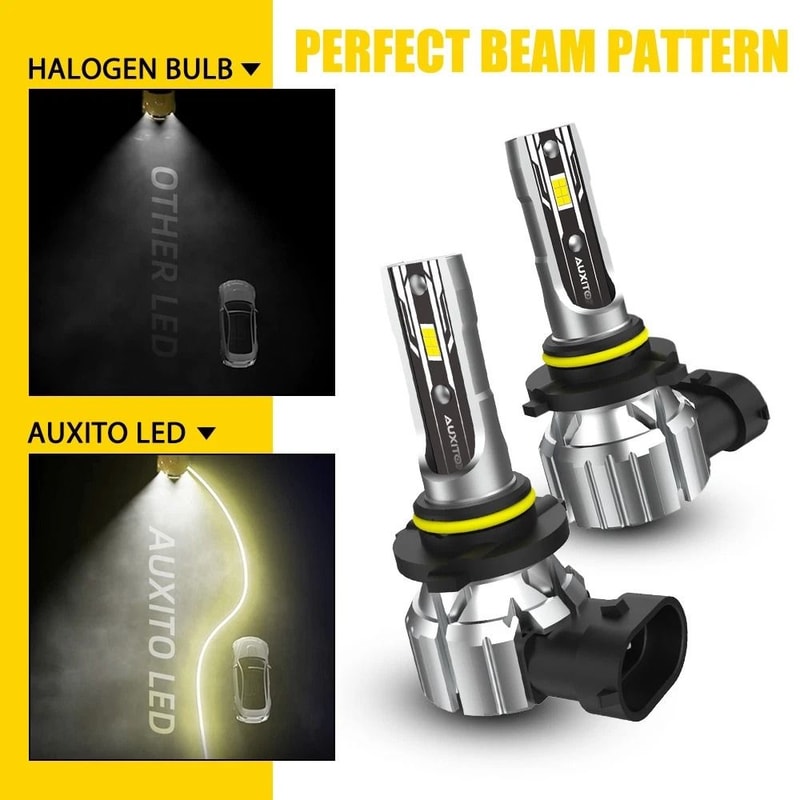 LED Headlight Bulbs Kit HIGHLOW Beam White Brighter LongLasting 1
