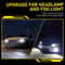 LED Headlight Bulbs Kit HIGHLOW Beam White Brighter LongLasting 2