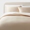 Threshold Lyocell Satin Duvet Set Cooling Breathable Solid Khaki FullQueen Bedding 0