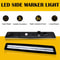 White LED SMOKED Side Marker Light Rear Bumper Lamp Waterproof High Brightness Energy Efficient 10
