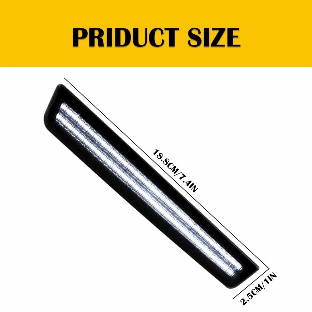 White LED SMOKED Side Marker Light Rear Bumper Lamp Waterproof High Brightness Energy Efficient 12