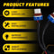 Two Harness Headlight Adapter Conversion Wire TO Two Flexible Compact HighQuality Copper Wire 6