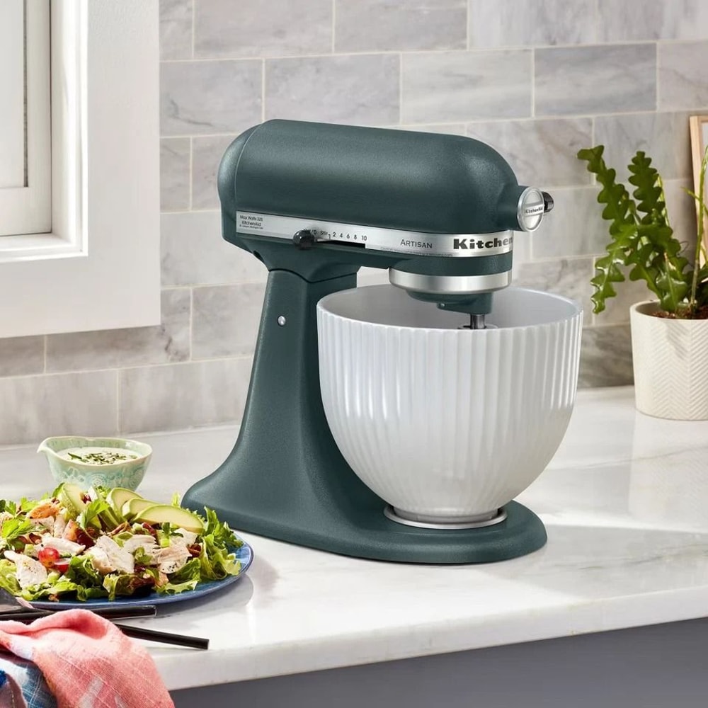 KitchenAid Ceramic Bowl Classic Column Design Hearth Hand By Magnolia Mixer Bowl 2