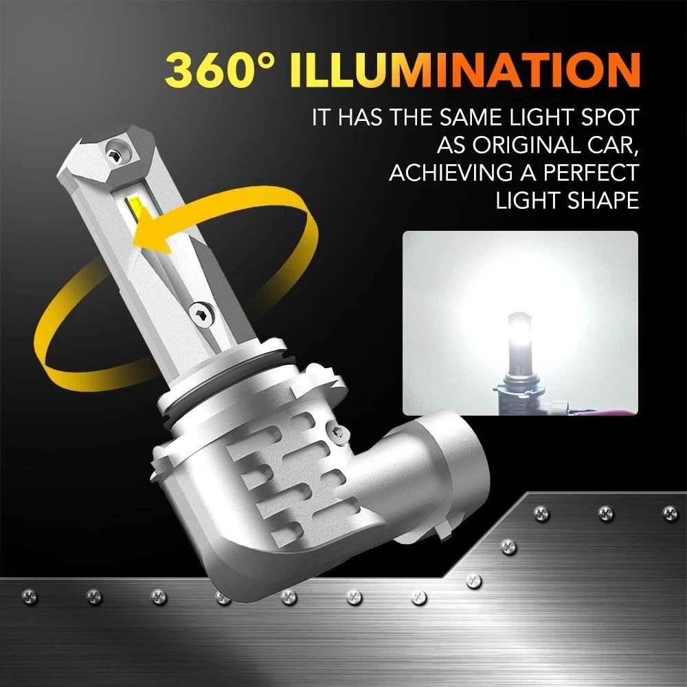 LED Headlight Kit Combo Super Bright Low Beam Bulb White Light LongLasting And Easy Installation Fo 4