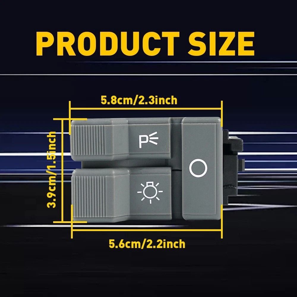Replacement New Headlight Switch Durable Light Switch For Vehicles Easy Install Headlight Switch 2