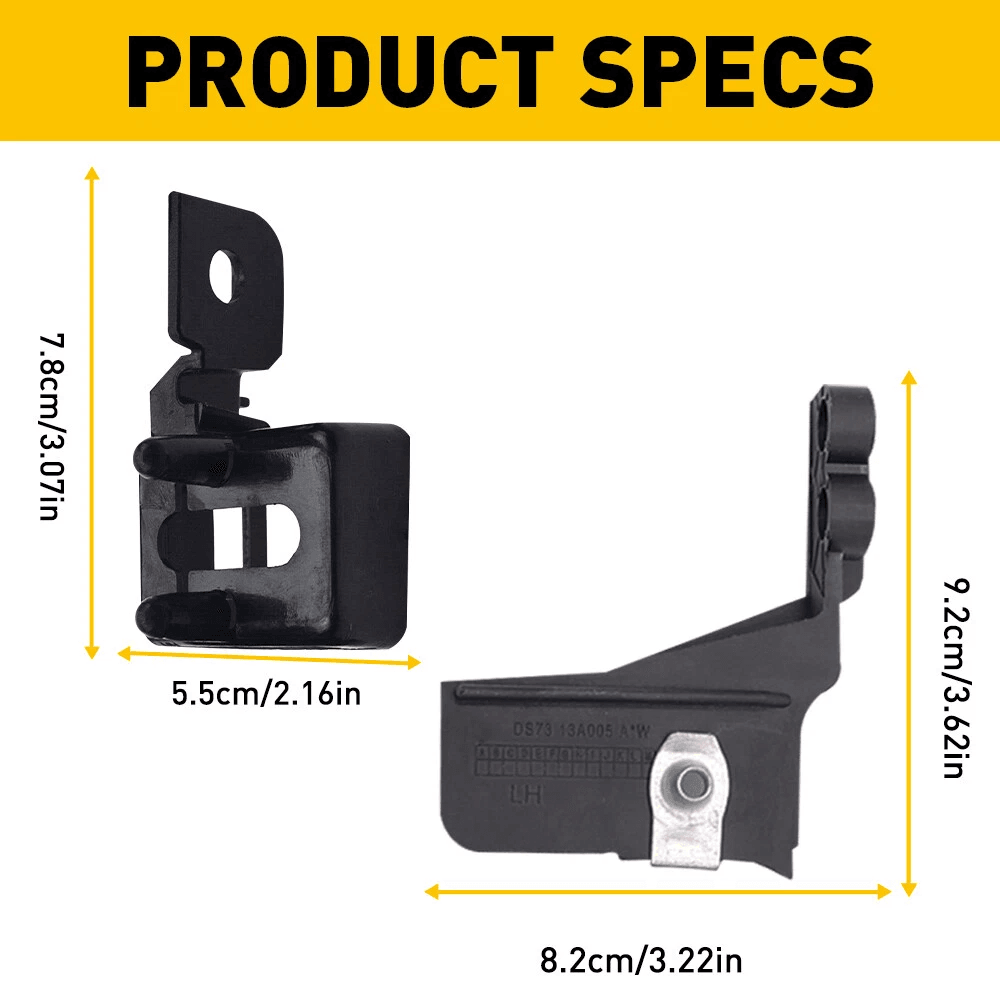 HEADLIGHT LAMP MOUNT BRACKET FIT CorrosionResistant ABS Direct Replacement Simple Installation High 2