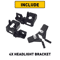 HEADLIGHT LAMP MOUNT BRACKET FIT CorrosionResistant ABS Direct Replacement Simple Installation High 5