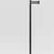 Adjustable Threshold Swing Arm Floor Lamp Black And White Chic Drum Shade Touch Activated Sensor 3