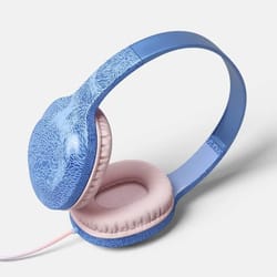 wired over-ear headphones, built-in microphone, foam cushions for comfort, high-quality sound