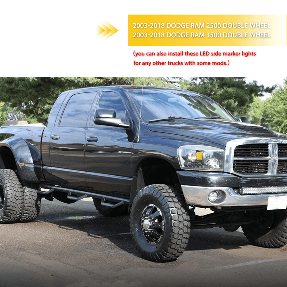 LED Rear Side Marker Lamp With Smoked Lens Waterproof And Shock Resistant High Brightness 8