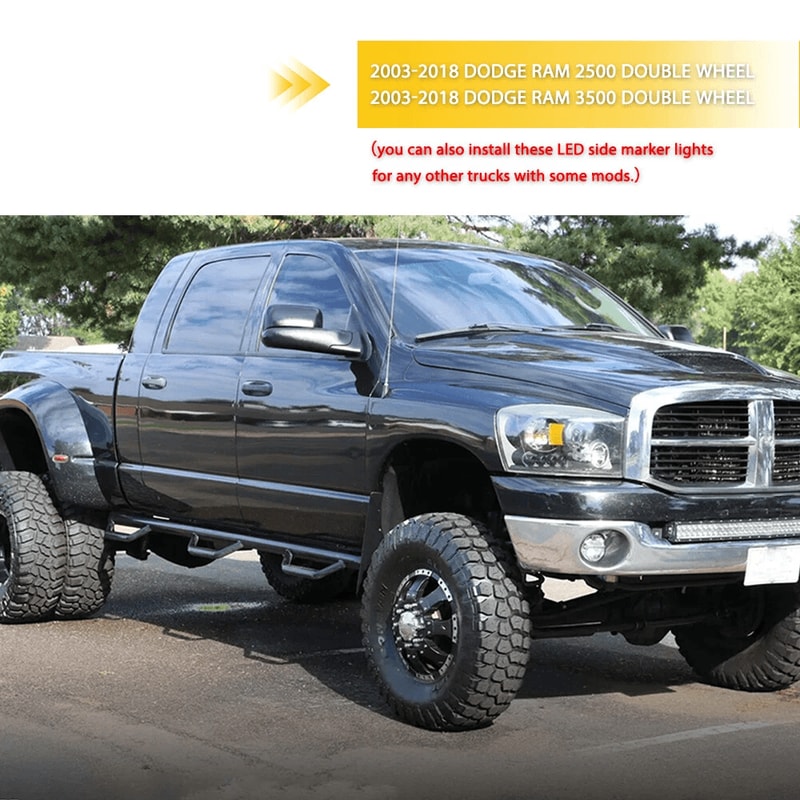 LED Rear Side Marker Lamp With Smoked Lens Waterproof And Shock Resistant High Brightness 8