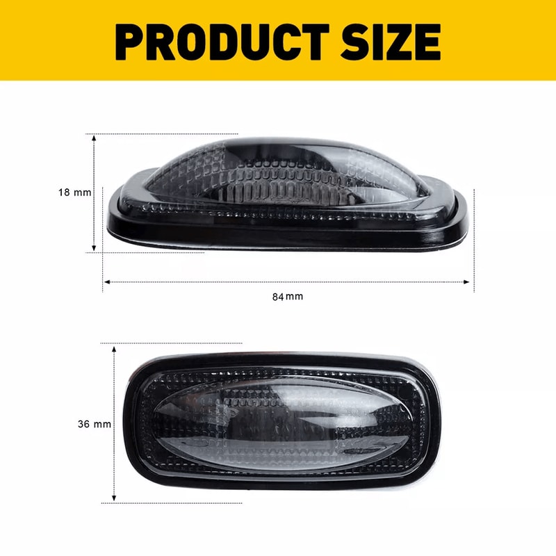 LED Rear Side Marker Lamp With Smoked Lens Waterproof And Shock Resistant High Brightness 10