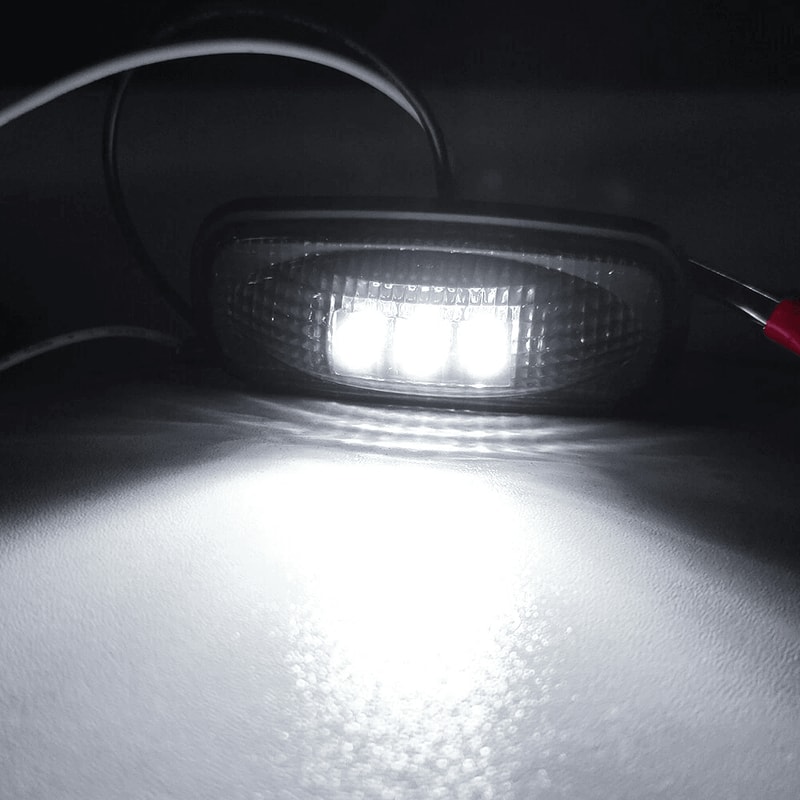 LED Rear Side Marker Lamp With Smoked Lens Waterproof And Shock Resistant High Brightness 0