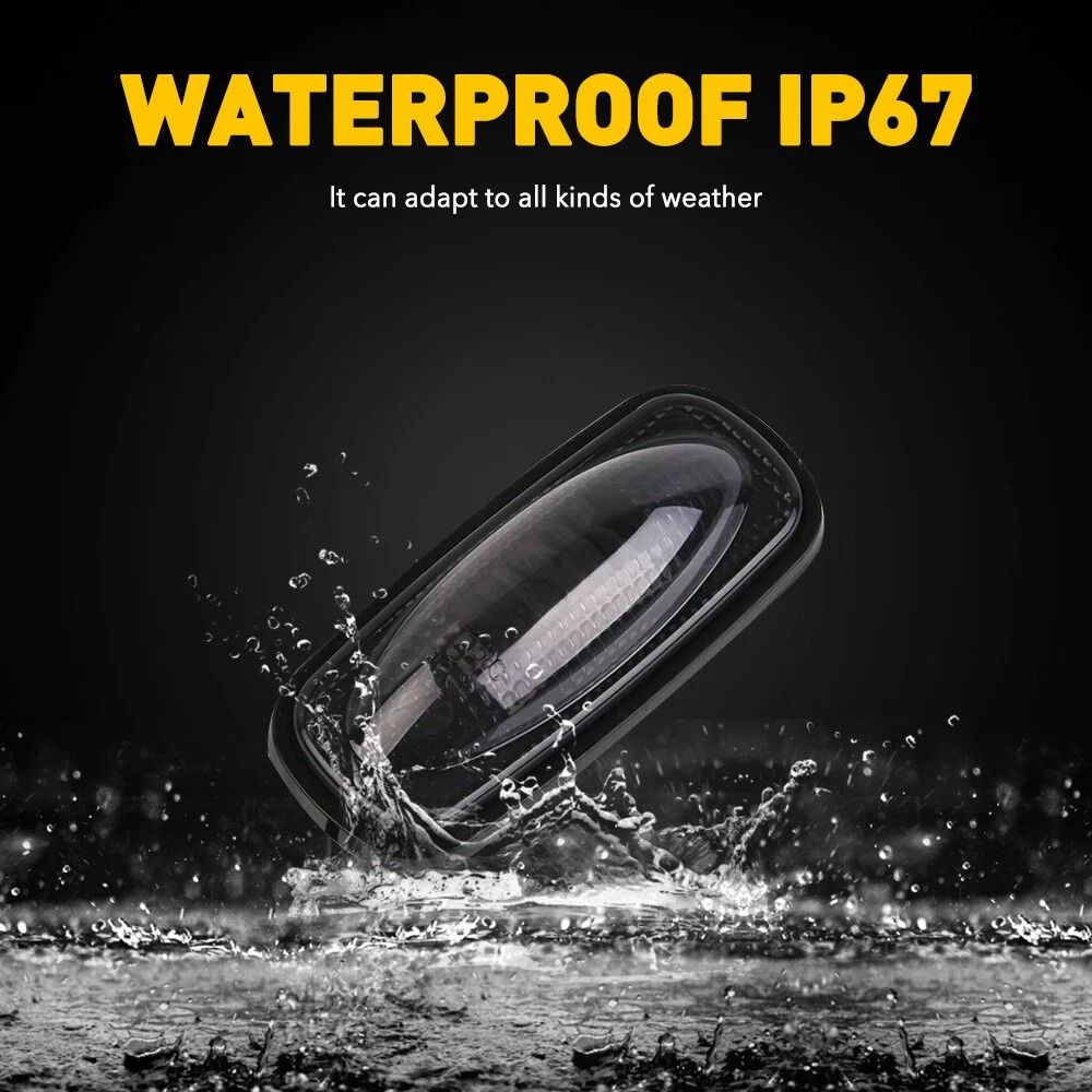 LED Rear Side Marker Lamp With Smoked Lens Waterproof And Shock Resistant High Brightness 5