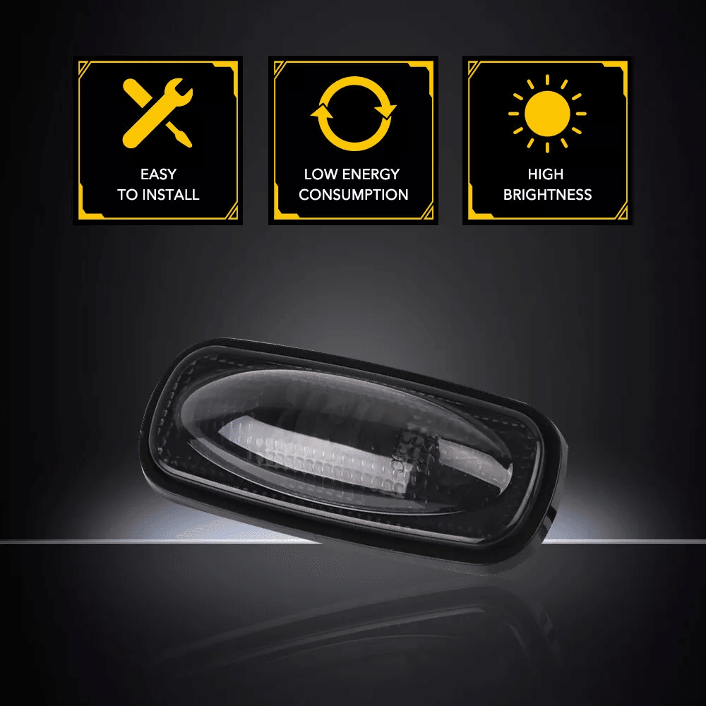 LED Rear Side Marker Lamp With Smoked Lens Waterproof And Shock Resistant High Brightness 6