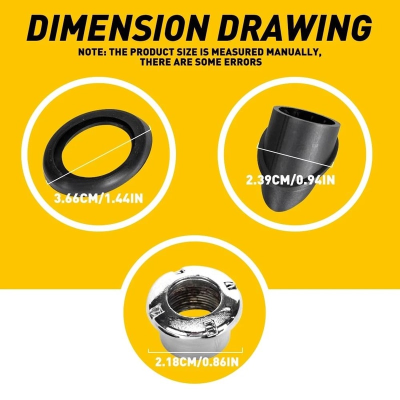 New Genuine Antenna Ornament Bezel Mounting Nut Perfect Replacement Antenna Base 3