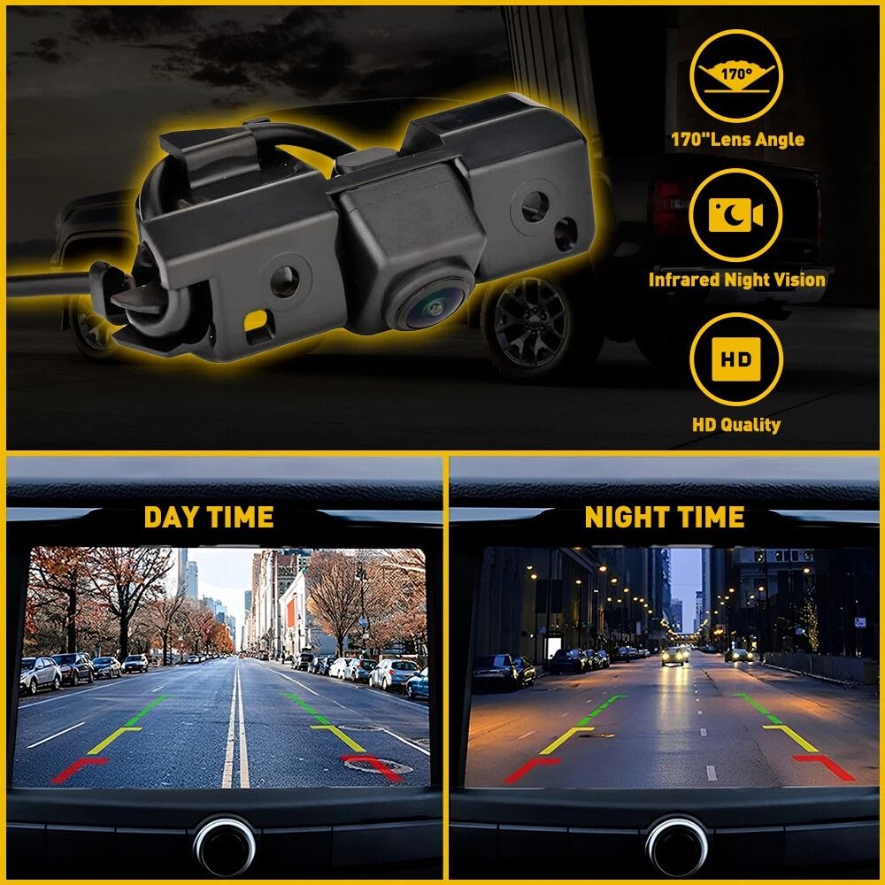 Backup Camera For Tailgate Rear View HighDefinition Waterproof WideAngle Lens Easy Installation 2