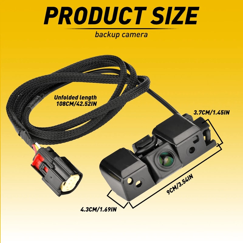 Backup Camera For Tailgate Rear View HighDefinition Waterproof WideAngle Lens Easy Installation 4