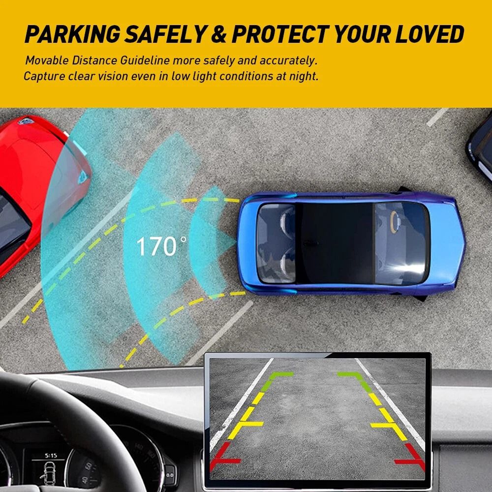 Backup Camera For Tailgate Rear View HighDefinition Waterproof WideAngle Lens Easy Installation 8