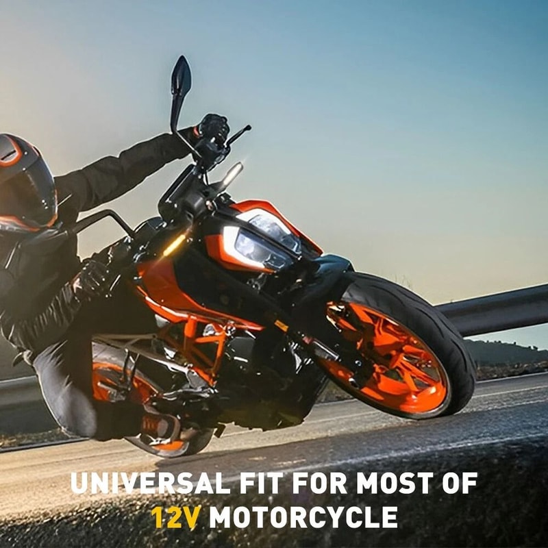 LED Handlebar Turn Signals 12V Blinker Running Light For Motorcycles Durable Motorcycle Signal Ligh 2